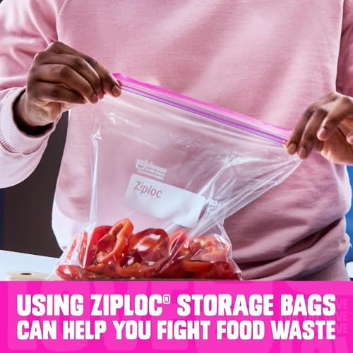 Ziploc Marinade Bags, Expandable Bottom with Easy Open Tabs, Half Gallon, 24 Count, Pack of 3 (72 Total Bags) - image 7