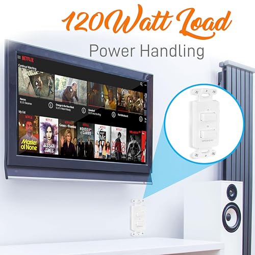 In Wall Speaker Selector Switch - Home Audio 2-Channel A/B Dual Channel Speakers Controller Pod Box - Control and Activates (2) Pair of Indoor or Outdoor Speakers - Pyle PVCS2 by Pyle - Image 5