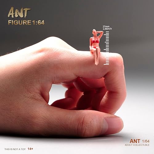 Miniatura 9 de Figura de miniatura de Sandy Beach a escala 164, modelo de figura de acción de personas pequeñas, modelo para colección (niña sentada)