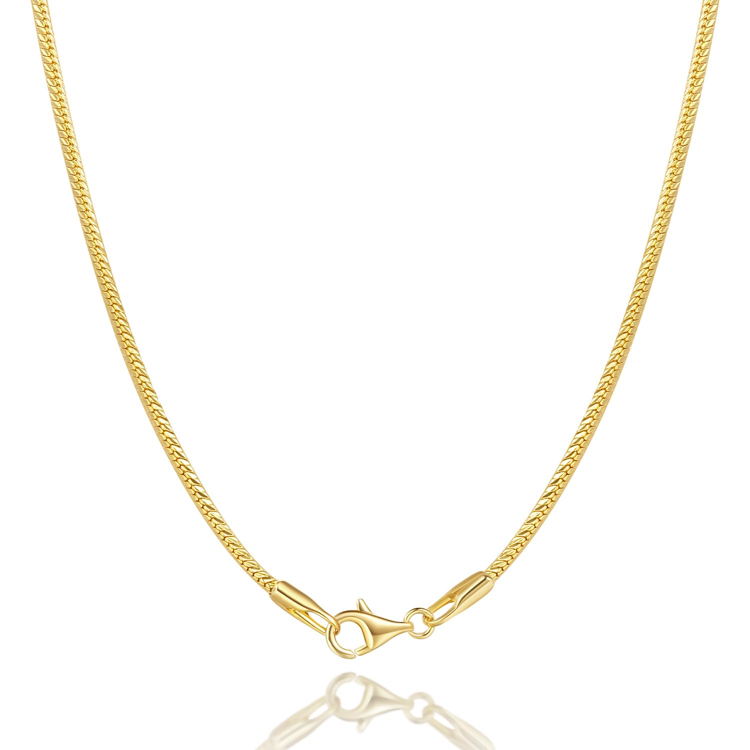 14K Gold Necklaces for Women Gold Chain for Women 14K Gold Chain for Men Thin Snake Chains 24in