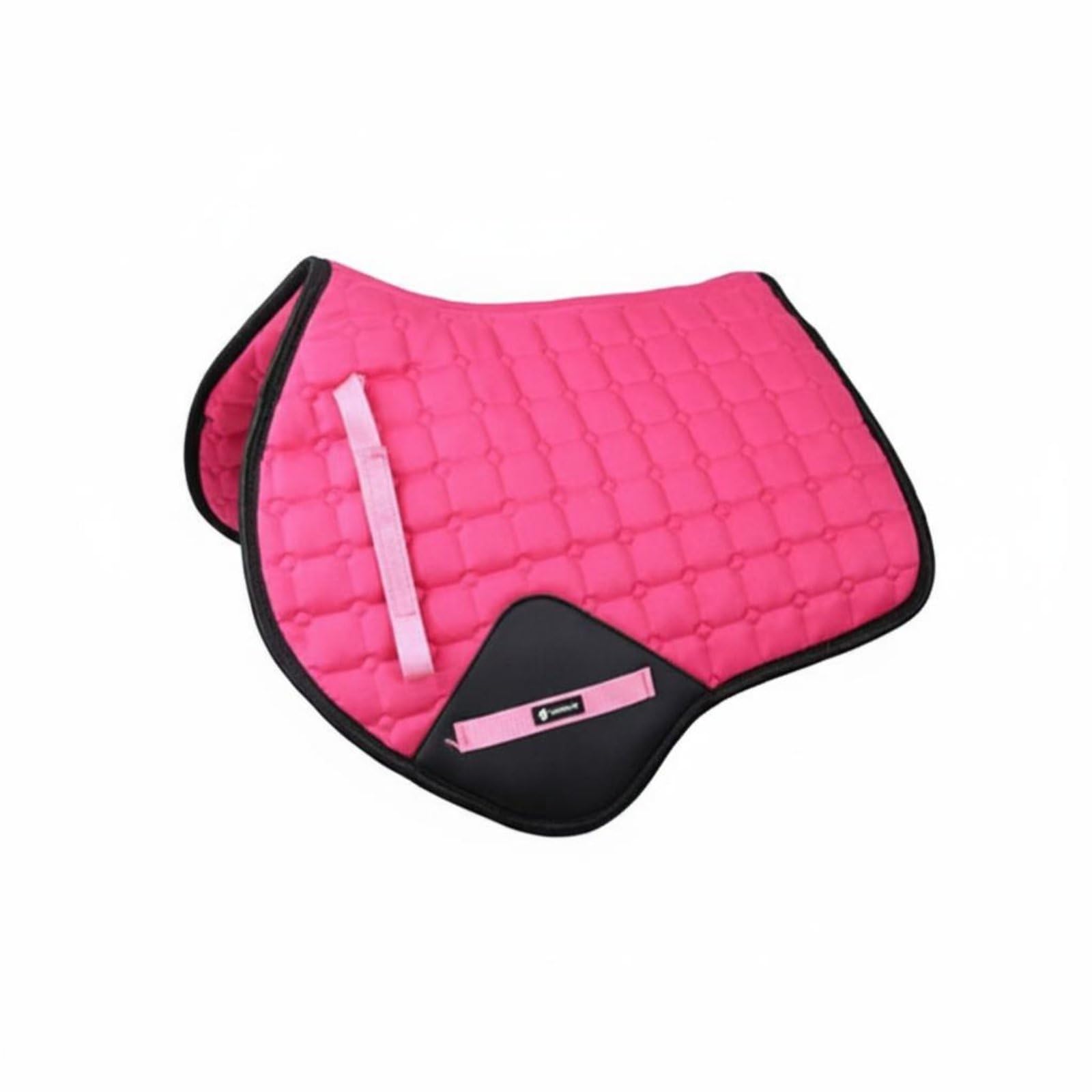 Qianly Schweißabsorbierendes Sattelpad schweißabsorbierend atmungsaktive Sattelunterlage weich gepolstert stoßdämpfende Sattelunterlage für Reiten, Rosa