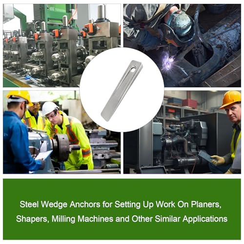 WG-5 Welding Wedge Pipe Wedge, 5 inch Steel Wedges for Leveling, Spacing Wedges for Welding Pipe Spacer Wedge for Planers, Shapers, and Other Applications, Small Metal Wedges, Wedge Tool Anchors - Thumbnail 7