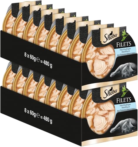Sheba Schale Filets Weißfisch ASC 16 x 60g