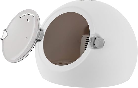 600W Pet Dryer Machine, Portable Cat Dryer Box, Puppy Drying Machine, Adjustable Temperature 20-45°C, 360° Drying Pet Dryer with Screen Display and Door Lock for Cats and Small Dogs