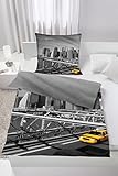  Bettwäsche New York Brooklyn-Bridge Microfaser 135x200 Art-Nr. 2425