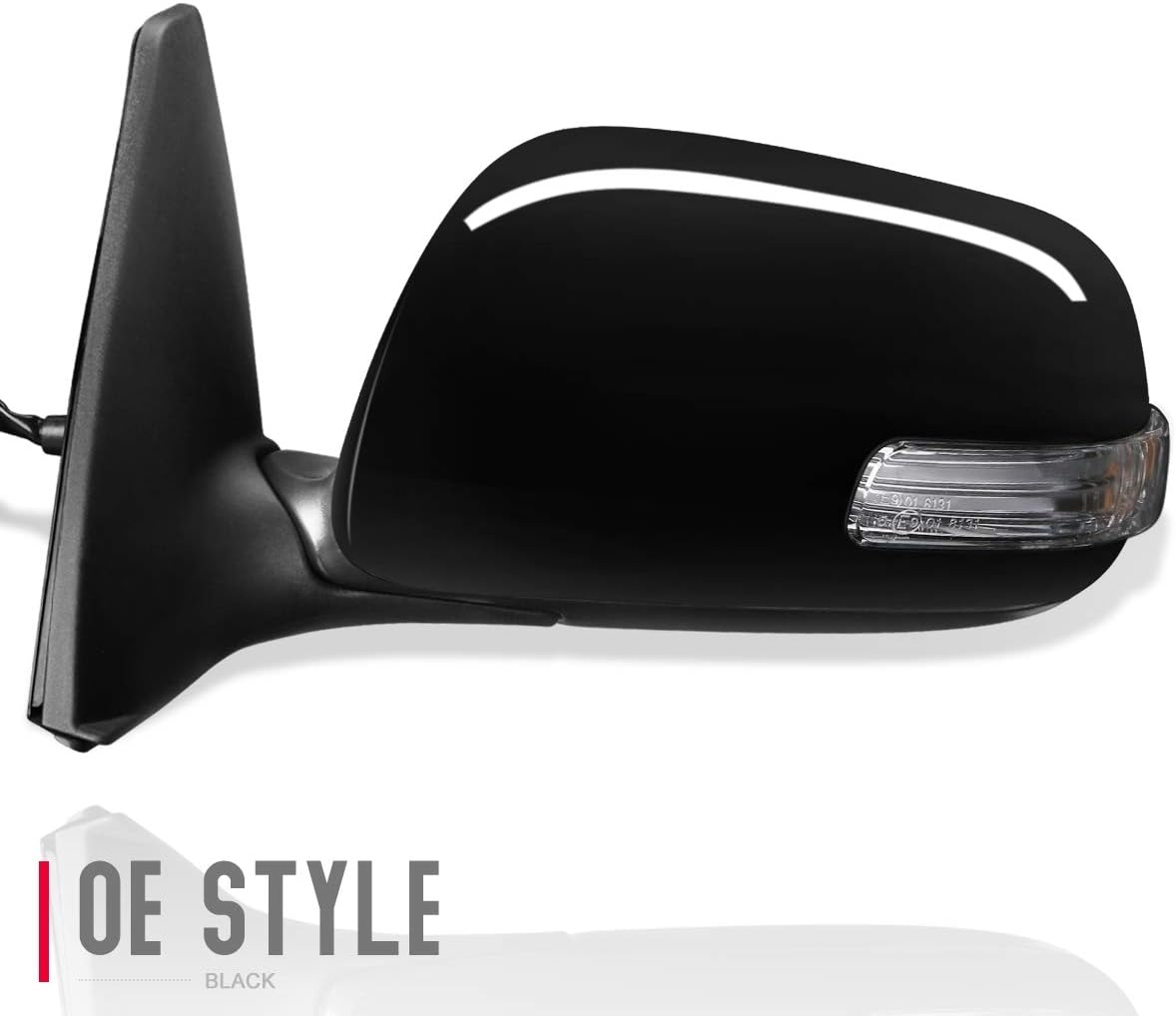 Auto Dynasty SC1320105 OE Style Powered+Turn Signal Driver/Left Side View Door Mirror Compatible with Scion tC 11-16