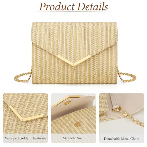 Image of KKXIU Women Formal Vegan Leather Evening Envelope Clutch Purses and Handbags for Party Wedding Prom Bridal