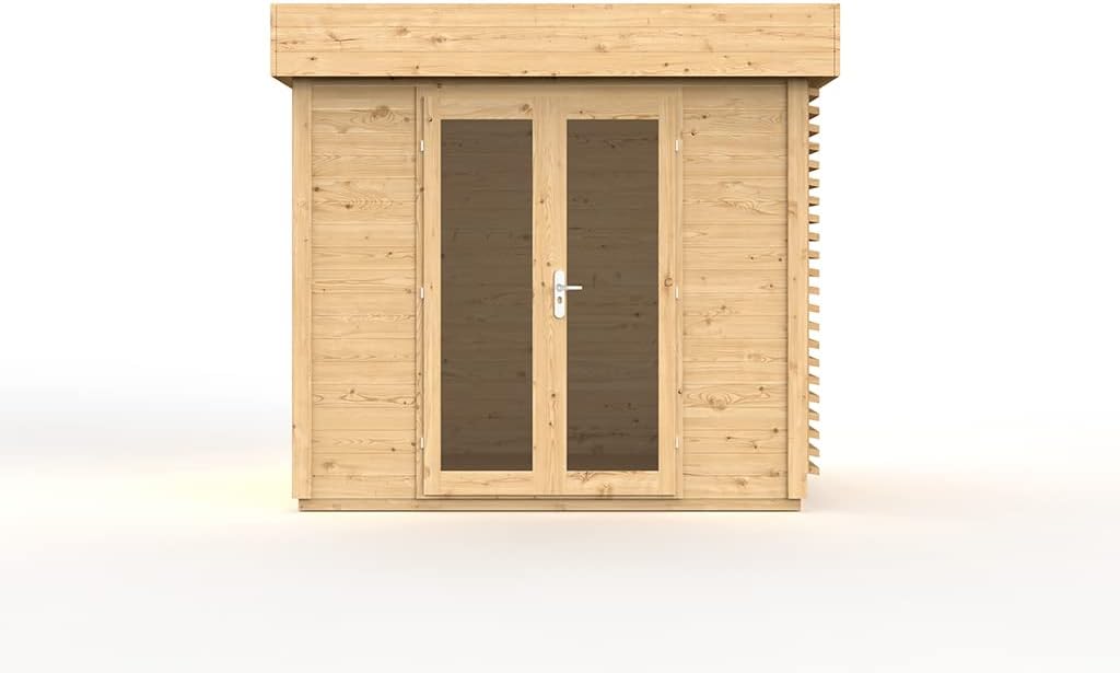 Woodtex Holz Gartenhaus Ivar Wandstärke 28 mm Naturbelassenes