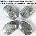 CASMON White Moonstone Oval Palm Stones, Pocket Worry Stone for Anxiety Stress Relief Therapy, Natural Polished Energy Stone Healing Crystal (1PC)