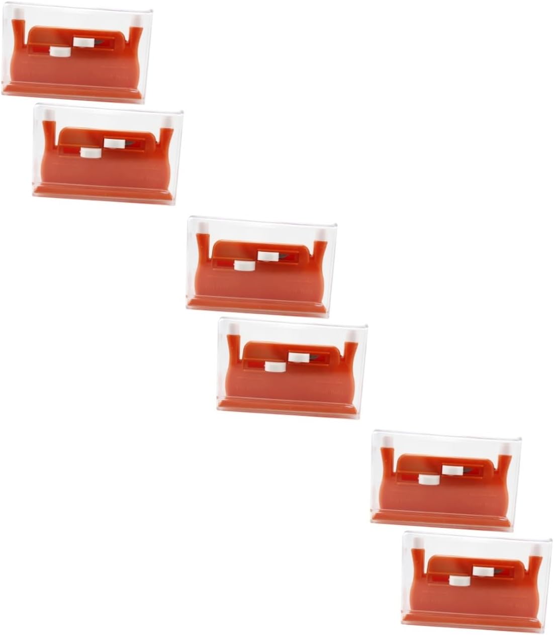 DOITOOL 6pcs Double-headed Needle Threader Tool Easy Threading Device for Sewing Plastic Sewing Aid for Home Use Red