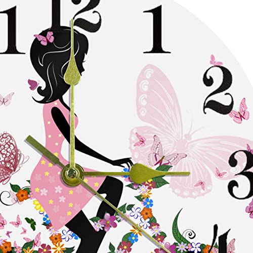 Horloge murale papillon romantique creez un cocon de douceur