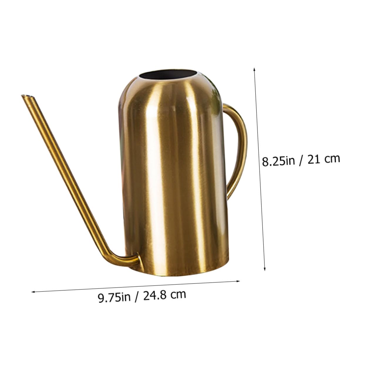 ARTIBETTER Regadera de Acero Inoxidable con Dorado Capacidad para Riego de Suculentas y Plantas de Interior y Exterior Diseño Resistente y Práctico