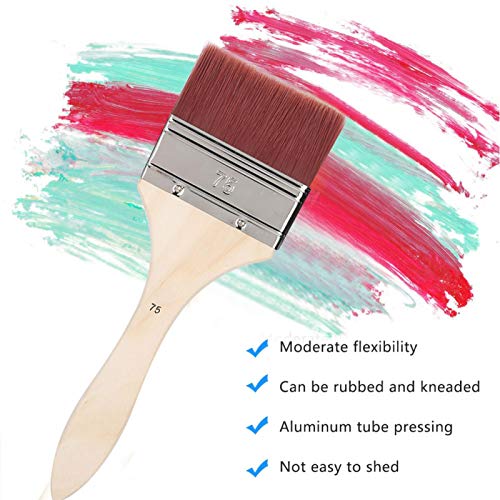 Pincel de nylon, ferramenta de pintura a óleo Pincel de pintura a guache Material de pintura Pincéis