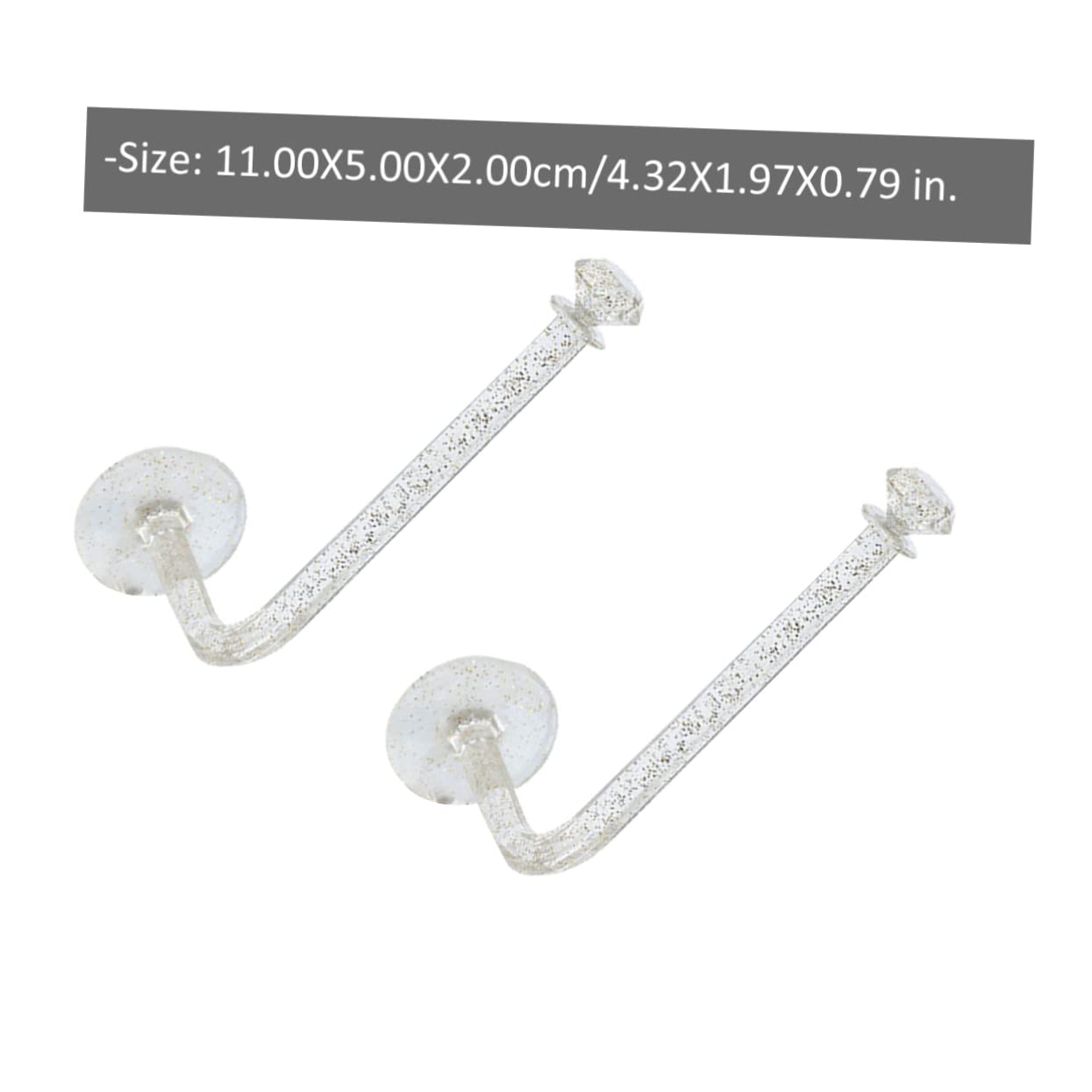 FUNOMOCYA 6Pcs Hair Ring Storage Hooks Wall Mounted Organizers for Hair Ties Scrunchies and Headbands and Stylish Accessories Holder for Bedroom Bathroom Decor