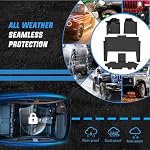 Nilight Floor Mats for Dodge Grand Caravan 7 Seats 2011-2021/2008-2016 Town & Country (Stow'n Go Only) All Weather Custom Fit Heavy Duty Floor Liners