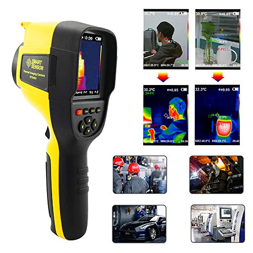 Cámara Termográfica Infrarroja (IR) 220 * 160 De Alta Resolución 300,000 Píxeles Frecuencia De Actualización De La Pantalla A Color De 3.2 Pulgadas El Rango De Temperatura De 9 Hz Es -0 ° C ~ 45 ° C