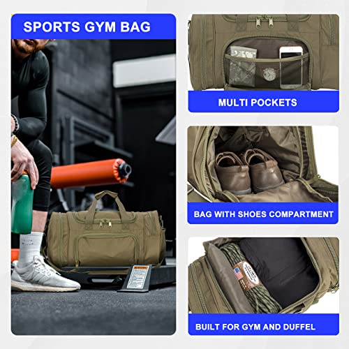 Wolfwarriorx Gym Bag For Men Tactical Duffle Bag Military Travel Work Out Bags #TOP2
