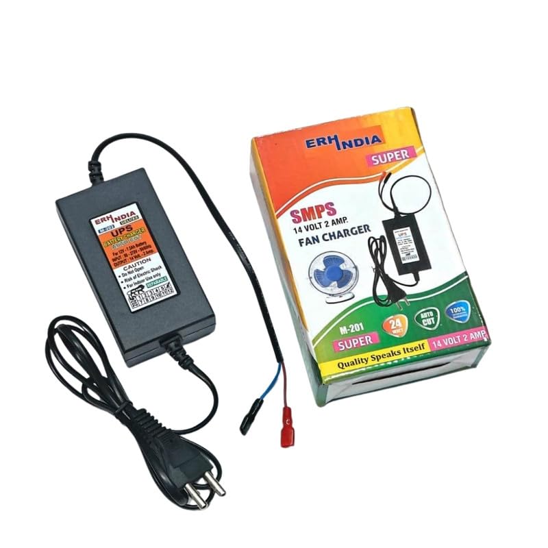 ESPtronics 12volt DC Battery Charger Adapter 14v 2 Ampere SMPS based with Thimble Connector for Strip Lights,Bike, Car, UPS, Inverter, etc-picture-15