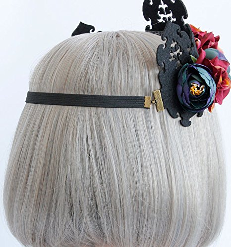 Love Sweety Halloween Vintage Crown Rose Headband Gothic Floral Headpiece (Crown) #TOP3