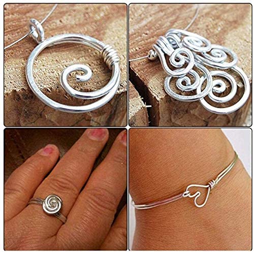 Image of Beadsnfashion 10 Meters Aluminium Craft Wire for Art & Craft, Jewellery Design, Wire Wrapping, Flower Decoration, Floral Arrangement and DIY Handmade Projects (Turquoise, 1.5 MM)