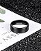 TIGRADE 4mm 6mm 8mm 10mm Titanium Rings Black/Silver/Gold Wedding Band Matte Comfort Fit for Men Women Size 3-15, Black 8MM, Size 8.5
