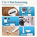 petaboo Cordless Dog Grooming Vacuum, Pet Grooming Kit with Clippers Nail Grinder,2.2L Dust Cup,Low Noise,Dog Vacuum for Shedding Grooming for Home Outdoor Car,7 in 1set