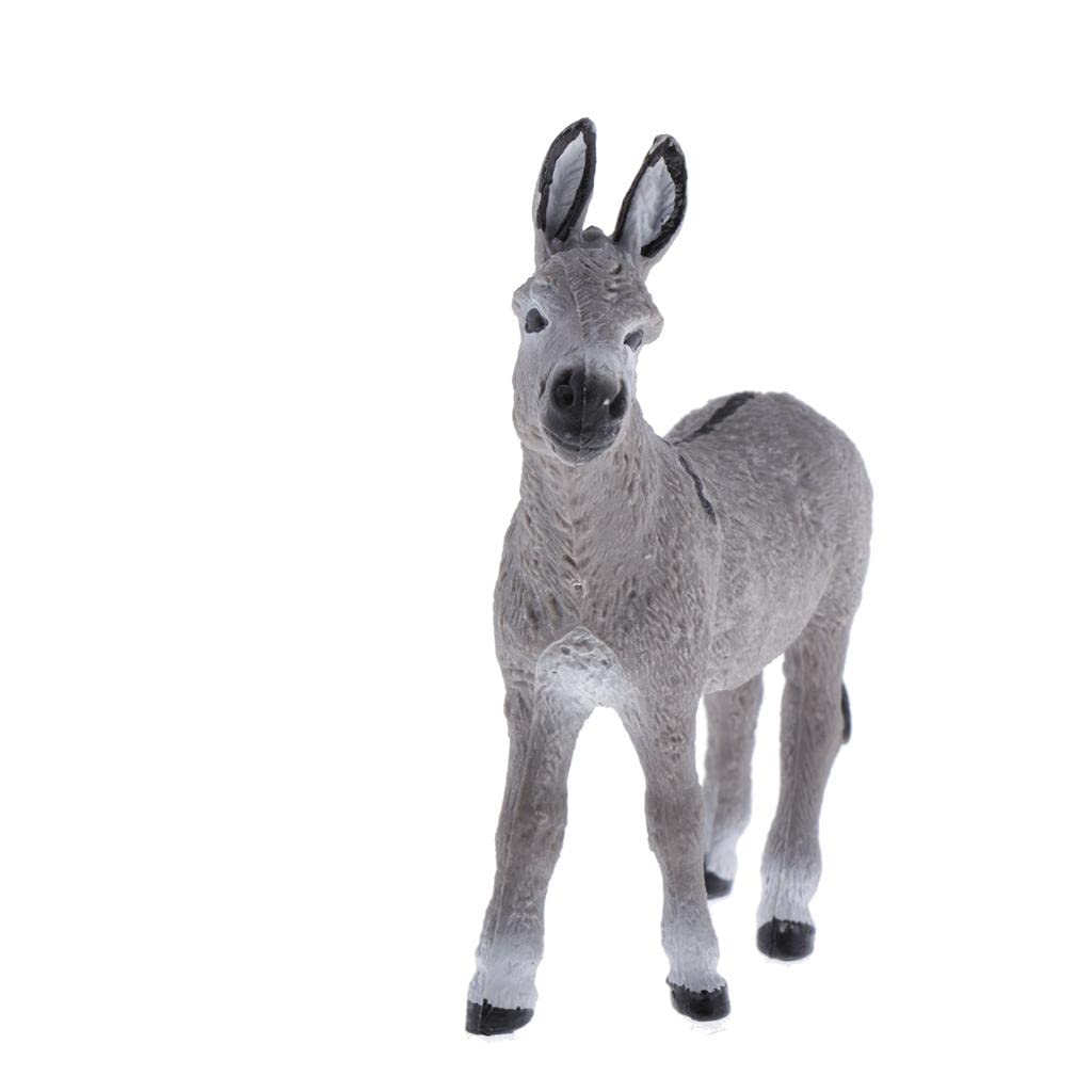 Simulation Wild Animals Model Figure Educational Toy Home Decor Gray Donkey|Toys & Hobbies | Educational | Science & Nature |1 Piece Animal Model Toy