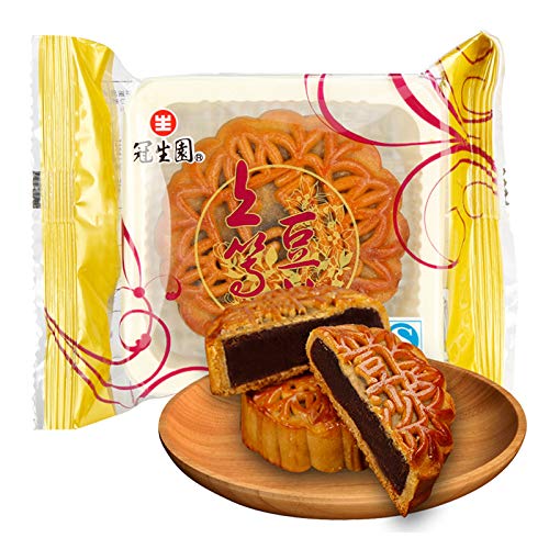 Guanshengyuan classic red bean paste moon cake single loaded with good bean paste 360g mid autumn scattered moon cake