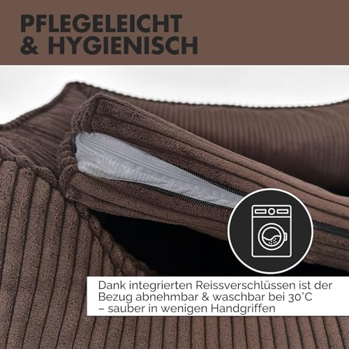 PAW WOW Anton Hundebett | Orthopädisches Hundebett | Hundekörbchen für kleine und mittelgroße Hunde (Braun, 85x65cm)
