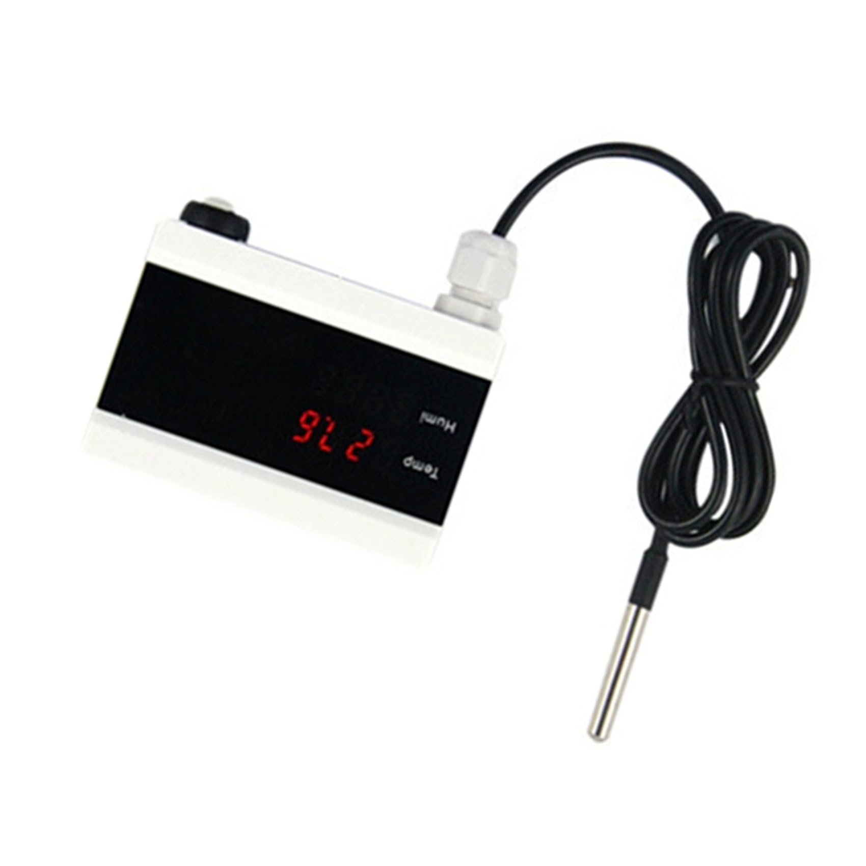 5X WiFi-Temperatursensor Tuya-Thermometer-Detektor Digitalanzeige Home Smart Life App Alarm Gefrierschrank Wasseralarm EU-Stecker