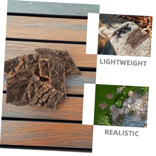 TOYANDONA 12 Szt. Kora Gadów Tło Platforma Do Terrariów Dekoracja Akwarium Wąż Terrarium Decor Kora Dla Gadów Do Wystroju