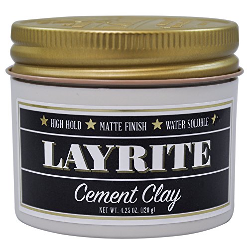 Layrite Cement Matte Hair Clay High Hold 4 oz 113g...