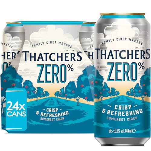 Thatchers Zero - 24 x 440ml Cans Medium-Dry Low Alcohol Apple Cider