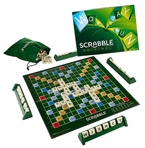 Image of Scrabble Board Game, Word, Letters Game for All Ages (Multicolour),Pack of 1 (Regular)