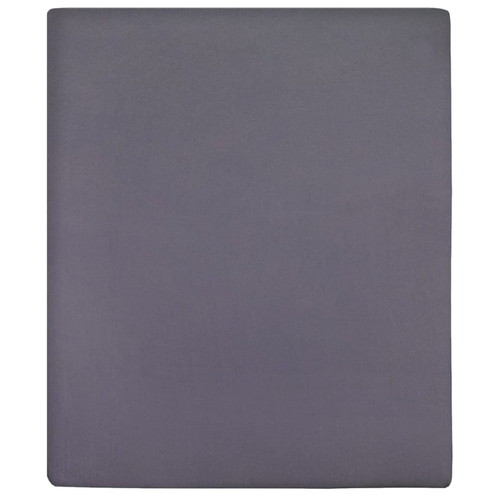 Prześcieradło z gumką Jersey bawełna Antracyt 180x200 cm