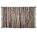 Cotton Craft Leather Chindi Rug 2x3 Feet - Tan Multi - Hand woven & Hand Stitched - Strips of Genuine Leather are woven by hand to get this attractive artisan look - Fully Reversible