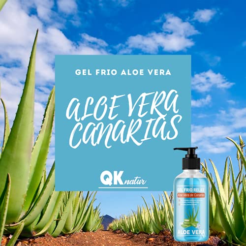 QKnatur - GEL FRIO ALOE VERA DE CANARIAS BIO - Con extracto de Arnica y Calendula. Efecto refrescante y calmante, alivia las piernas cansadas, estimula la circulación (500 ml) - imagen 2