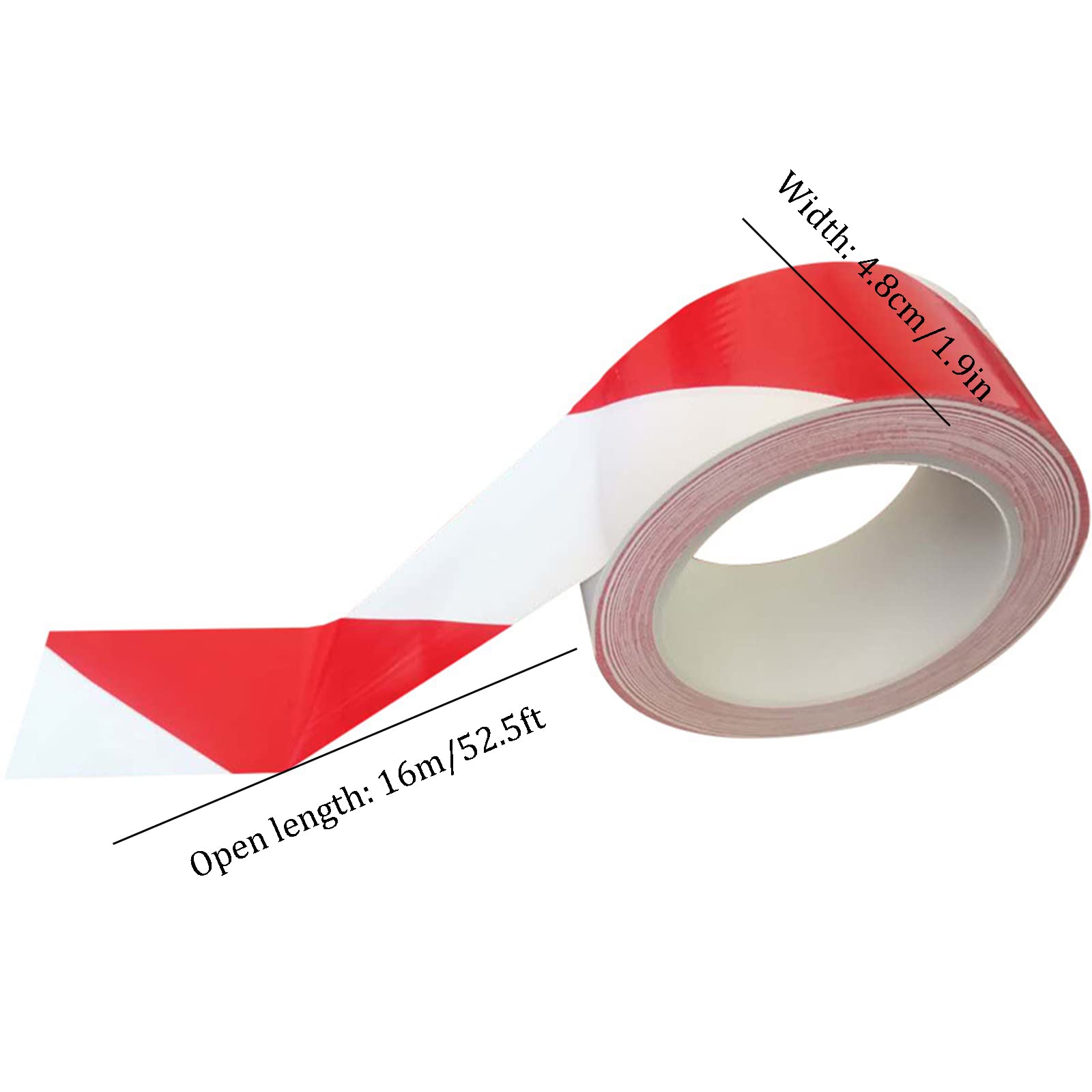 Utility 2 Rollen selbstklebendes Gefahrenwarnband I 48 mm x 16 m Bodenband I Warnband I Ideal for soziale Distanzierungs-Bodenband und Bodenband Klebeband