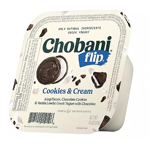 Chobani Flip Low-Fat Non GMO Greek Yogurt with Graham Cracker and White Chocolate Variety Pack (1 Pack)