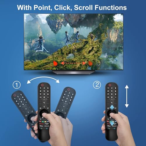 Magic Remote for LG-Smart-TV Remote Control Replacement with Pointer and Voice Function Compatible for 2017-2023 LG UHD OLED QNED NanoCell 4K 8K Models TVs by KQLHLHDYZ - Used condition - Image 2