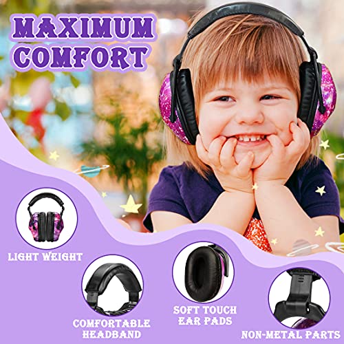 Zohan Em030 Kids Ear Protection Safety Ear Muffs, [Upgraded] Hearing Protectors For Children Have Sensory Issues, Adjustable Noise Reduction Earmuffs For Concerts, Fireworks, Air Shows - Nebula Print #TOP3