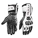 Produktbild Akku beheizbarer Motocross Motorradhandschuhe Winter Motorrad Biker Handschuhe Leder Protektoren Schwarz Herren Damen Unisex,White,L