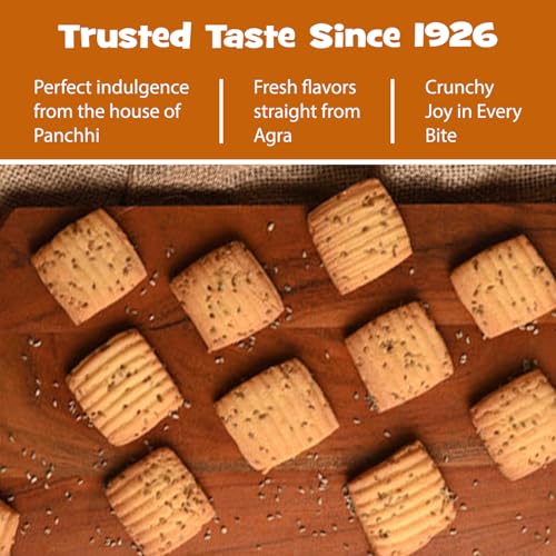 Image of Panchhi Ajwain Biscuits 345 Gram Buttery and Crispy Biscuits Made with Refined Wheat Flour Pure Butter and Milk Solids Delicious Snack with Flavorful Carom Seeds (6 Month Shelf Life)