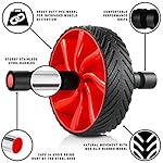 N1Fit Ab Roller Wheel - Sturdy Core Workout Equipment - Ab Muscle Toner for Men & Women - Image 2