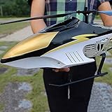 Waqihreu Avión RC Planeador Juguetes 85cm Avión Gigante Grande RC Avión al Aire Libre 85CM Control Remoto 3.5 Canales RC Helicóptero Niño Aviones de Juguete Niños con luz LED Gyro