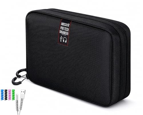 Image of MegaStro Pro Tech Organizer: Waterproof Organizer for Electronics, Gadgets, Cables, Hard Disks and Accessories - Travel Kit