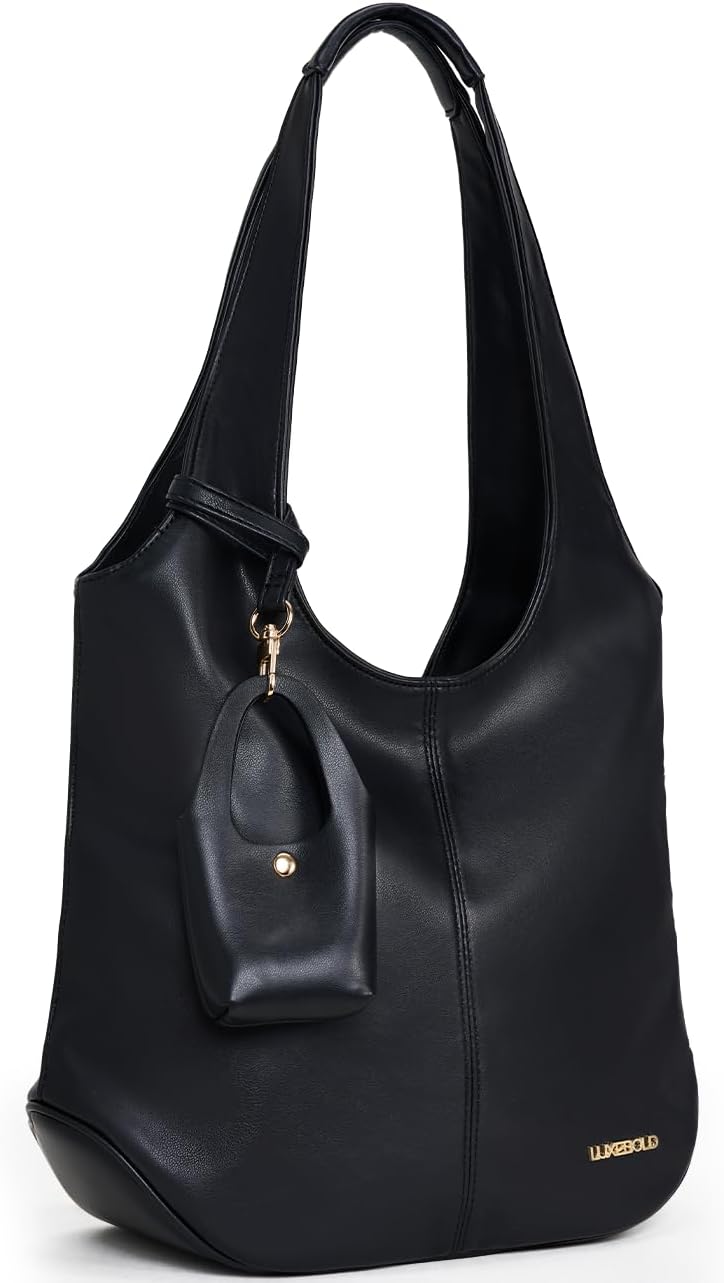 Slouchy Handbag Hobo Bags for Women Top Handle Shoulder Purse - Image 5