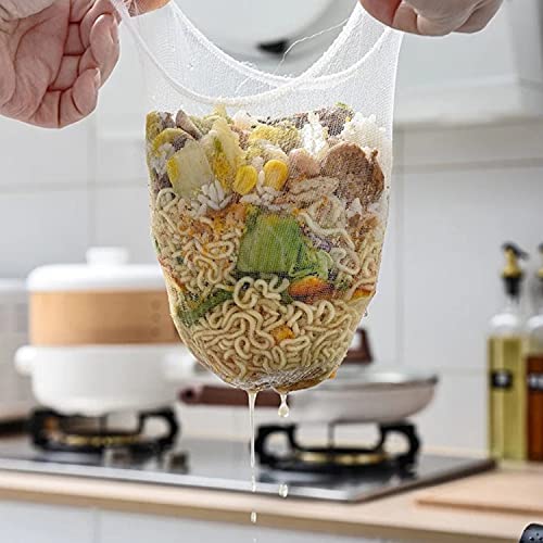 Pekox Sink Strainer Bag，200 Pcs Disposable Kitchen Sink Trash Mesh Bag, Large Size Rv Wash Basin Garbage Bags Of Sink Basket Strainer #TOP6
