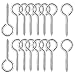 Produktbild 25 Stück Ösenschrauben M4 Ösenschraube Edelstahl 304 Schraubösen Klein Ringschraube Ösenhaken mit Gewinde Augenbolzen Ösen Schraubhaken 50mm