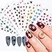 Kalolary 10 Hojas Pegatinas de Uñas de Estrella Calcomanías de Uñas de Decoración de Uñas de Reflejo 3D Papel de Cera de Uñas para Decoración de Uñas
